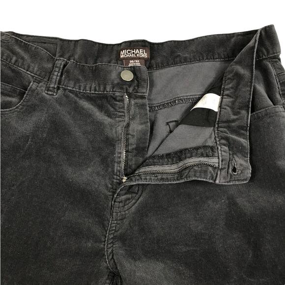 MICHAEL KORS Corduroy Pants Men 36x32 Gray Classic Everyday Academia Comfort - Picture 6 of 10